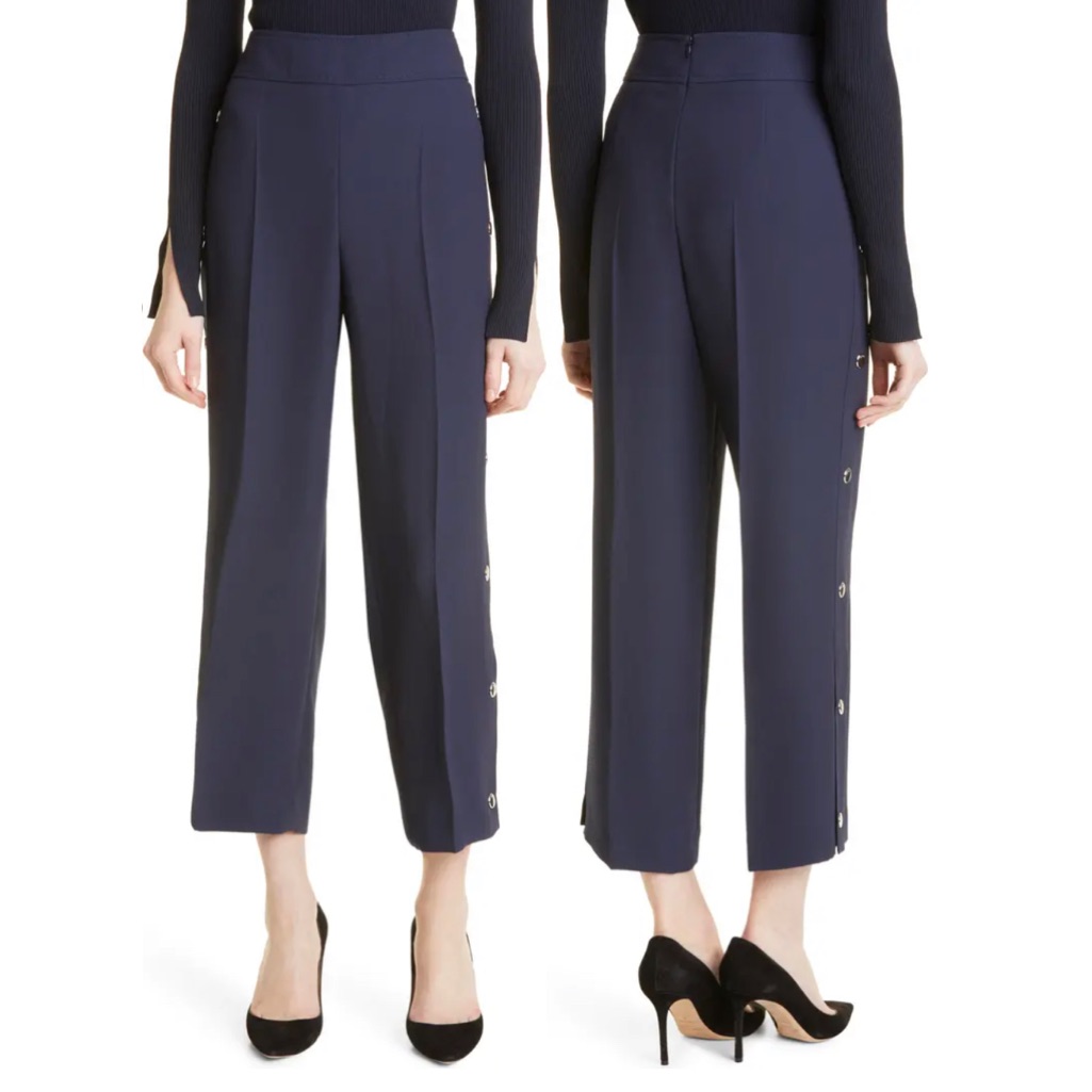 Telareama Button Accent Crop Pants Boss